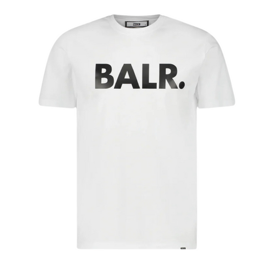 BALR Straight Logo T-shirt White Black