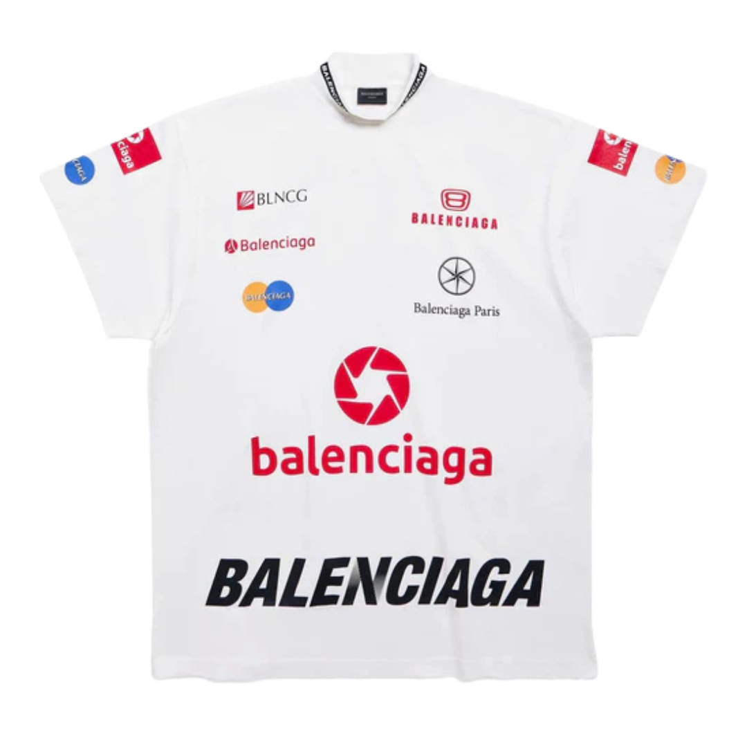 BALENCIAGA Multi-Logo print T-Shirt